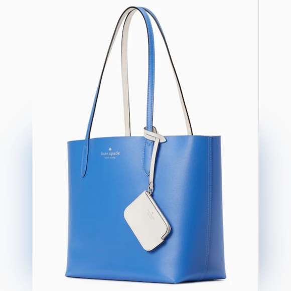 Kate Spade Ava Reversible Tote Frisbee Blue - Picture 2 of 7